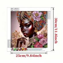 1 peça/4 peças Kit de Arte de Pintura de Diamante, Formato Especial, Kits de Pintura de Diamante 5D DIY Parcial, Kits de Arte de Gemas para Adultos Iniciantes, Decoração Doméstica, Bordado de Diamante em Mosaico, 30 x 30 cm, Melhor Presente para Decoração de Parede Doméstica - Visão 2
