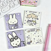 MIFFY 一套米菲卡通兔子便签纸，可爱兔子图案，款式多样，自粘式设计，时尚文具，适用于记笔记、剪贴簿、日记，是送给米菲爱好者和青少年的理想礼物。 - 彩色 - 查看 6