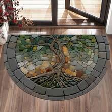 1pc Stone Texture Tree Root Creative Doormat, Small Rug, Welcome Mat, Carpet, Floor Mat, Outdoor Doormat, Kitchen Rug, Home Decor, Front Door Mat, Area Small Rug, Outdoor Mat, Home Decor, Area Rug, Garden Rug, Graduation Gift, Washable Carpet - Multicolor - View 8