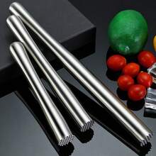 1pc 304 Stainless Steel Cocktail Muddler, Fruit Masher With Grooved Non-Slip Handle, Solid Lemon Lime Squeezer Tool, Mojito, Whiskey, Margarita And Lemonade Bar Accessory, Home Kitchen Bar Drink Mixing And Summer Cocktail Fruit Mashing Supplies - View 9