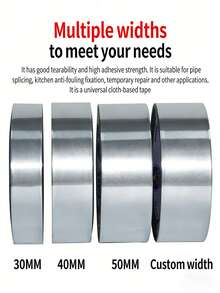 1 Roll Aluminum Foil Tape, 50u Thickness, 20m Length, 5cm Width, Perfect For Insulation, Repair, And Industrial Use - Width 50mm - View 4