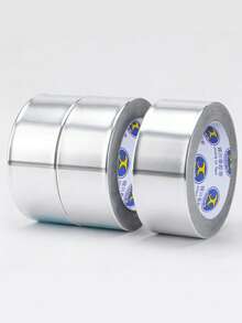 1 Rollo de cinta de aluminio, grosor de 50u, longitud de 20m, ancho de 2.5cm, fuerte adhesión para proyectos DIY, oficina y reparación - Ancho 25 mm - Ver 4