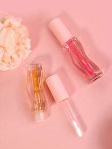 1 ống đựng son bóng 3ml hình sóng, hộp đựng son môi rỗng, ống son bóng hình sóng vuông, ống son dưỡng rỗng, chai đựng mỹ phẩm du lịch có thể tái sử dụng. - Nhiều màu - Xem 5