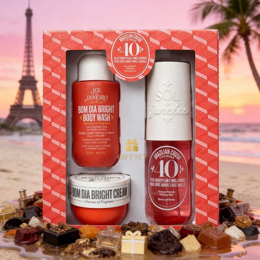 SOL DE JANEIRO Bom Dia Bright Gift Set Radiance & Light Body Routine – Cheirosa Perfume 40 - vui tươi - Xem 1