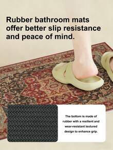 1pc Soft Absorbent Kitchen Counter Drying Mat, Non-Slip Rubber Bottom, Quick Dry Waterproof Placemat For Dishes & Coffee Maker, Multi-Functional Heat Insulation Algae Mud Pad For Home Use - Multicolor - View 9