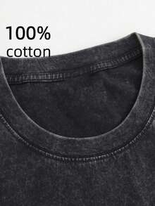 Men Black Washed Streetwear Brand Street Style 100 Percent Cotton Sleeveless Tank Top Vons Dutchs Motorcycles Speed Shop Print Graphic Casual Outfit For Daily Wear And Urban Fashion | Vintage Heavyweight | Perfect Gift | Loose Comfortable Breathable | Machine Washable Fabric | Drippy Clothes | Y2K - màu đen - Xem 2