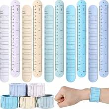 1pc Reusable Wrist Band | Wrist Band With Ruler, Faux Leather Material, Grid Lines, Uncoated Edges, Suitable For Students, Nurses, Teachers, For Work Planning, Task Management And To-Do Lists - Notes and Snap Circle - View 5