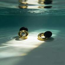 1 Pair Electroplated Metal Surface Earplugs, Noise-Canceling Soft Silicone Earplugs, Reusable, Waterproof, Suitable For Sleep, Swimming, Travel - Electroplated Earplugs - View 10