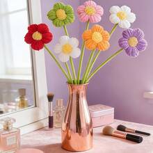 7朵手工钩编泡泡花，手工钩编花束，手工钩编泡泡花，毛线花，钩编装饰品，适合求婚花束、情人节、母亲节、毕业季、家居装饰 - 彩色 - 查看 1