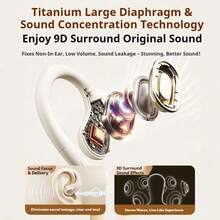 新款3.5mm/Type-C数字芯片有线耳机，9D环绕立体声运动耳机，配备高清麦克风，兼容智能手机和电脑 - 查看 6