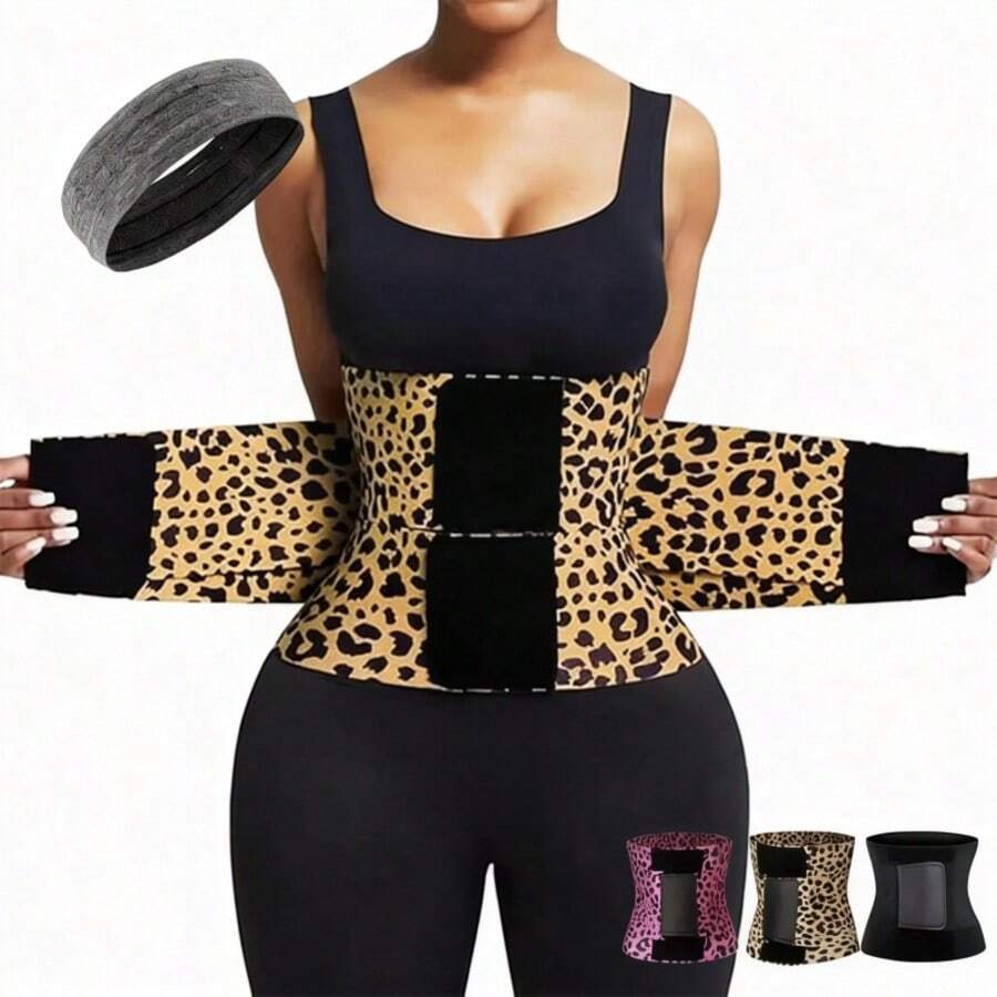 Women's Comfortable Nylon Adjustable Multi-Color Triple-Wrap Waist Cincher Belt – Tummy Control Body Shaper, Slimming Sexy Waist Trainer For Holiday & Festival Wear - 彩色 - 查看 1