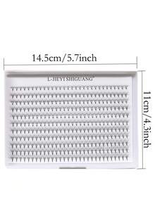 330 éventails par boîte, frisure C/D, épaisseur 0,05 mm, 12D/18D/20D, 8-15 mm / MÉLANGE, extensions de cils en éventail prêtes à l'emploi, look naturel et effiloché, ultra doux et super léger pour la vie quotidienne, les fêtes et les festivals de musique - Voir 5