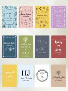 Custom Wedding Playing Cards ,Customize Text,Custom Guest Book, Wedding Guest Book Alternative, Signing Book, Guest Cards Deck, Wedding Favors, Bridal Shower Favors,Personalized Wedding Deck , Custom Printed Keepsake , Bridal Shower Favor,Personalized Deck For Couples, Weddings & Anniversaries, Monogram - Multicolor - View 7