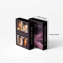 55 piezas Tarjetas coleccionables de alta definición del concierto DEADLINE de JISOO, JENNIE, LISA, ROSE, adecuadas para exhibición y colección, productos periféricos de K-Pop, set de tarjetas decorativas en caja - Multicolor - Ver 3