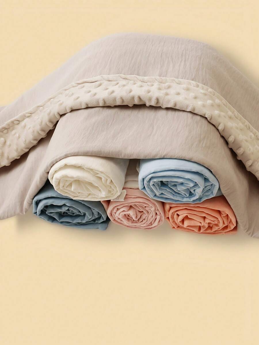1pc Lightweight Chenille Baby Blanket, Soft & Comfortable For Spring/Summer - Multicolor - View 1