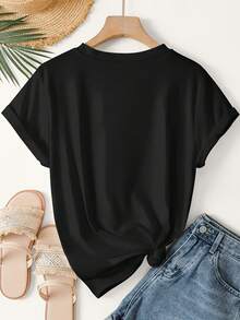 Women T-Shirts - Black - View 2