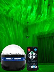 RGB Dynamic Aurora Projection Lamp, LED Night Light, USB Powered, With Remote Control, Galaxy Starry Sky Projector, Bedroom Night Light Projector, Star Projector, Room Decor, Home Theater, Ceiling, Gift Decor, Wedding Decor, Magical Projection Lamp, Perfect Gift For Friends On Christmas, Halloween - Northern Lights Ambient Light - View 8