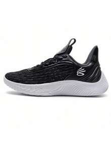 Curry 10 Men's Basketball Shoes With Cushioning, Low-Top Signature Sneaker - Black - View 1