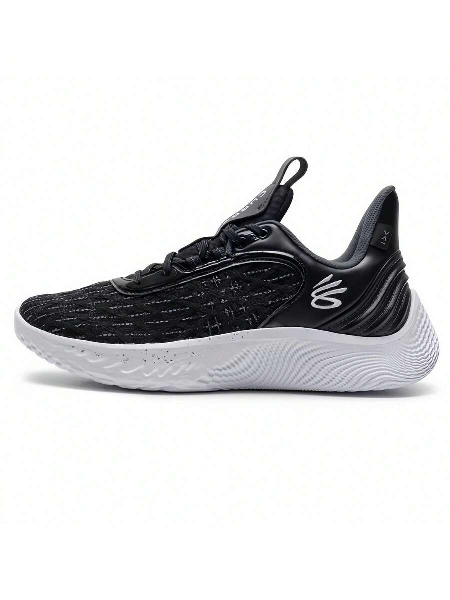 Curry 10 Men's Basketball Shoes With Cushioning, Low-Top Signature Sneaker - Black - View 1