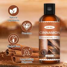 100毫升和30毫升肉桂精油，采用纯肉桂油制成，适用于香薰疗法、加湿器、车载香薰机、普通香薰机、蜡烛制作、空气净化、空气清新、情人节、婚礼用品。 - 肉桂精油 - 查看 2