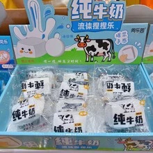 1个2025新款牛奶盒造型减压玩具，逼真牛奶慢回弹硅胶挤压玩具，完美的生日/愚人节礼物 - 彩色 - 查看 6