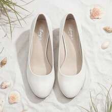 Women's Shoes, Women's High Heels, Available In A Variety Of Beautiful Colors, Low Heels And High Heels, Shipped From Local Warehouse, Suitable For All Seasons, Perfect For Uniforms, Banquets And Parties, Plus Sizes Also Available. - 白色 - 查看 2