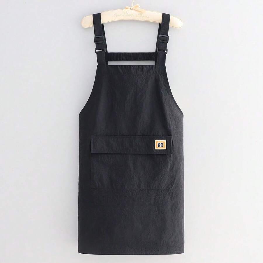 Japanese Style Waterproof Apron With Adjustable Strap And Spacious Front Pocket, Suitable For Kitchen And Baking - One Size Fits All - View 1