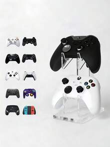 Acrylic Game Controller Stand Dual-Layer Gaming Controller Holder For Gamepads Universal Storage Rack Desktop Organizer For Hardcore Gamers Casual Users Workspace Storage Shelf Gaming Accessory Gaming Room Decor Desk Accessories - Multicolor - View 11