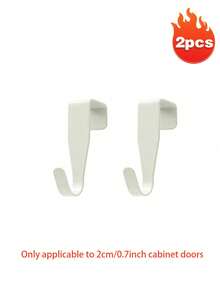 4pcs No Drill Wall Hooks, Multi-Purpose Wall Mounted Hooks For Hanging Clothes, Bags, Towels, Suitable For Home, Rental, Office, And Student Use, Great For Kitchen, Bedroom, Bathroom, Office, And Dorm Organization - Multicolor - View 13