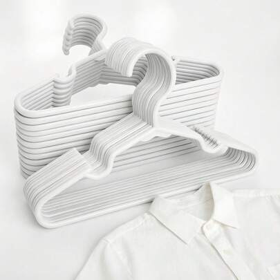 10/20个装儿童塑料衣架，衣柜婴儿服装衣架，防滑婴儿衣架，适用于婴儿、幼儿、儿童服装、裤子、外套、连衣裙