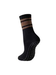 1/2/4 Pairs Non-Slip Pilates Socks, Designed With Anti-Slip Silicone Stripes, Suitable For Yoga, Ballet And Barefoot Activities. Minimalist Versatile Mid-Calf Socks Applicable For Various Occasions - Multicolor - View 14