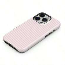 Pink Striped Shock-Proof Phone, Suitable 17/16/15/14/13/12/11 Pro/Pro Plus/12/13, S26 S25 S24 S23 S22 S21 Plus Ultra - 淺粉紅色條紋 - 查看 5