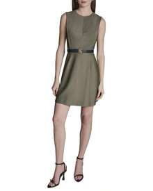 BCBG Fit And Flare Dress - Green - View 1