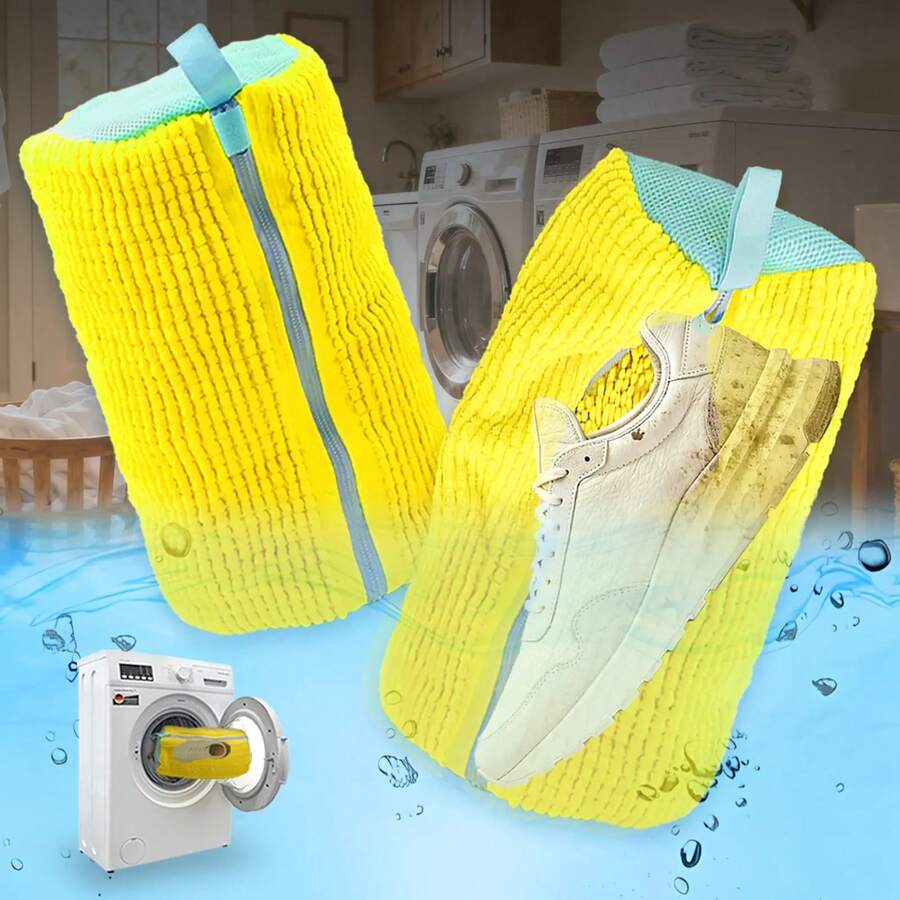 Shoe Washing Machine Bag, Laundry Shoe Bag For Washer And Dryer,1Pcs Reusable Shoe Bag For Washing Machine Fit Most Shoes Types - 查看 1