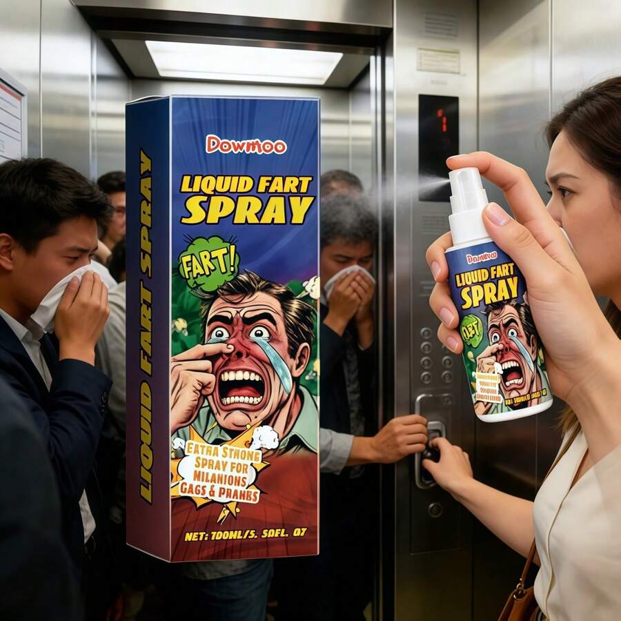 DOWMOO Stink Prank Spray, Nauseating Odor, Perfect Party Prop For Halloween And April Fools' Day, Novelty Prank Gift For Family