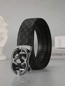 Thắt lưng da Double G cao cấp dành cho nam, khóa tự động, đa năng, phù hợp cho công sở và thường ngày. - Nhiều màu - Xem 5