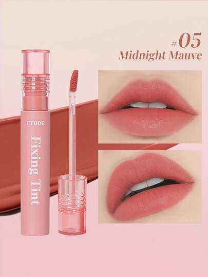  Brillo de labios ETUDE con color vibrante, maquillaje de viaje portátil, brillo de labios juvenil, hidratante y no resecante, color de larga duración, a prueba de manchas, textura ligera, maquillaje de labios, brillo de labios resistente al agua de larga duración, brillo de labios brillante. 4g/0.14oz