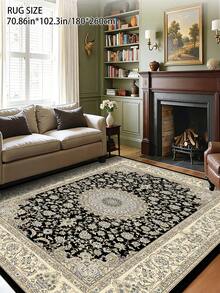 1pc Style Vintage Distressed Red Polyester Rectangular Low-Maintenance Area Rug, Suitable For Hallways, Bedside, Living Room, Bedroom Home Decor - Nhiều màu - Xem 5