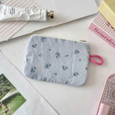 Portable Minimalist Coin Purse, Women's Portable Lipstick And Essentials Storage Bag, Travel Toiletry And Document Bag, Women's Wallet, Mini Wallet, Keychain Coin Purse, Autumn Travel Wallet