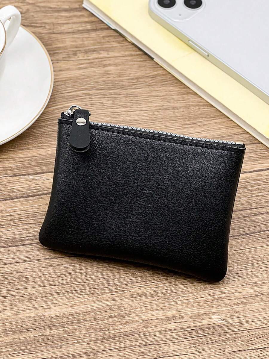 HOVI'S 时尚简约卡包商务休闲多功能钥匙包零钱包卡包轻巧迷你多功能小钱包 - 黑色 - 查看 1