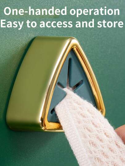 4件套厨房抹布架，免钻孔浴室收纳架，带挂钩的毛巾杆和面巾收纳架，壁挂式毛巾架，适用于浴室和厨房