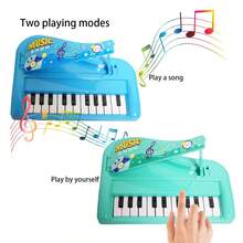2-In-1 Electronic Keyboard & Piano Toy, Cartoon Design, Two Modes, Battery Not Included - Multicolor - View 4
