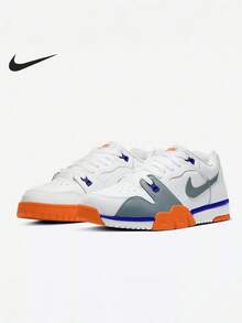 Nike Men's Air Cross Trainer Stylish Simple Sporty Casual Sneakers - White/Gray - View 1