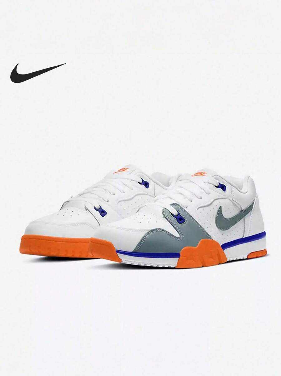 Nike Men's Air Cross Trainer Stylish Simple Sporty Casual Sneakers - White/Gray - View 1