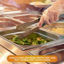 MED PRIDE Clear Food-Prep Poly Gloves Multipurpose Latex-Free Disposable Gloves For Cooking - Box Of 500 - View 5