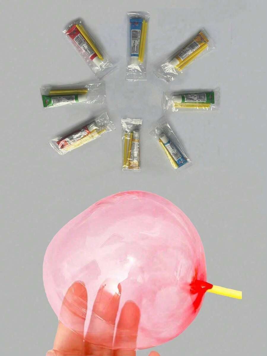 20 piezas Juguetes de bolas de burbujas, globos de plástico irrompibles, chicle de burbuja de colores, regalo de fiesta al aire libre y cumpleaños - Multicolor - Ver 1