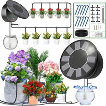 Solar Automatic Drip Irrigation System Kit, Auto Watering Kit For DIY Garden Watering System With 9 Timing Modes And Anti-Siphon Set,Indoor/Outdoor Garden, Balcony & Patio Irrigation System - A - View 10