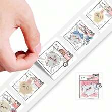 500张/套 新款可爱挤压皱纹纸贴纸，卡通剪贴簿贴纸，新年、情人节、复活节礼物 - 彩色 - 查看 8