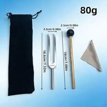 1 Set Aluminum Alloy Tuning Fork Kit, 4 Size Options, Standard Volume With Bag & Tools, Frequency Tuning Fork Pouch - Multicolor - View 7