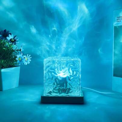 16-Color RGB Lamp Cube With Touch Control And Wave Ripple Effect, Ideal For Decorating Bedroom And Living Room, Perfect Gift For Valentine's Day And New Year Celebrations